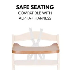 Hauck Alpha Wooden Tray Esstablett -Roba || Pinolino || Träumeland Verkäufe 4007923550496.pt04.alpha wooden tray natural