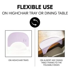 Hauck Highchair Tray Mat Silikon-Platzdeckchen Crab -Roba || Pinolino || Träumeland Verkäufe 4007923551158.pt06.highchair tray mat lavender