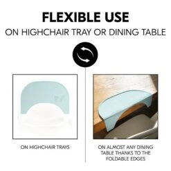 Hauck Highchair Tray Mat Silikon-Platzdeckchen Fox -Roba || Pinolino || Träumeland Verkäufe 4007923551165.pt06.highchair tray mat mint