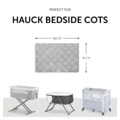 Hauck Bed Me 80x50 Spannbettlaken -Roba || Pinolino || Träumeland Verkäufe 4007923599198.pt02.bed me 80x50 cm grey