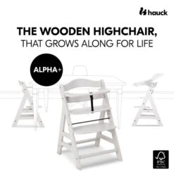 Hauck Alpha+ Hochstuhl -Roba || Pinolino || Träumeland Verkäufe 4007923661444.pt01.alpha creme