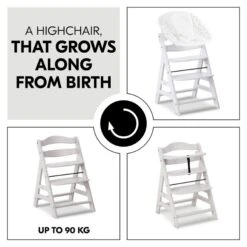 Hauck Alpha+ Hochstuhl -Roba || Pinolino || Träumeland Verkäufe 4007923661444.pt04.alpha creme