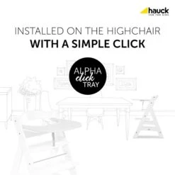 Hauck Alpha Click Tray Esstablett -Roba || Pinolino || Träumeland Verkäufe 4007923661581.pt01.alpha click tray white