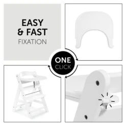 Hauck Alpha Click Tray Esstablett -Roba || Pinolino || Träumeland Verkäufe 4007923661581.pt02.alpha click tray white