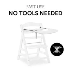 Hauck Alpha Click Tray Esstablett -Roba || Pinolino || Träumeland Verkäufe 4007923661581.pt03.alpha click tray white