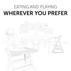 Hauck Alpha Click Tray Esstablett -Roba || Pinolino || Träumeland Verkäufe 4007923661581.pt06.alpha click tray white