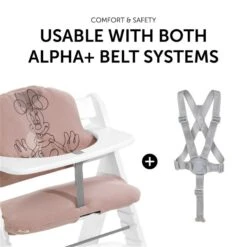 Hauck Highchair Pad Select Sitzkissen Minnie Mouse -Roba || Pinolino || Träumeland Verkäufe 4007923667743.pt06.highchair pad select minnie mouse rose