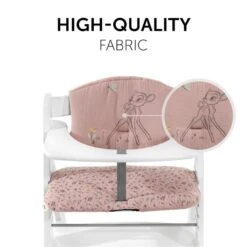 Hauck Highchair Pad Select Sitzkissen Bambi -Roba || Pinolino || Träumeland Verkäufe 4007923667767.pt03.highchair pad select bambi rose