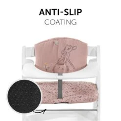 Hauck Highchair Pad Select Sitzkissen Bambi -Roba || Pinolino || Träumeland Verkäufe 4007923667767.pt05.highchair pad select bambi rose