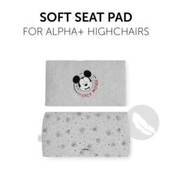 Hauck Highchair Pad Deluxe Sitzkissen Mickey Mouse -Roba || Pinolino || Träumeland Verkäufe 4007923667781.pt02.highchair pad deluxe mickey mouse grey