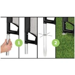 EXIT TOYS EXIT Maestro Stählernes Fußballtor Schwarz - 180x120 Cm -Roba || Pinolino || Träumeland Verkäufe 41 03 10 1 gr