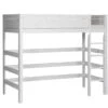 LIFETIME Hochbett 177 Cm Kiefer Whitewash 4640-01W Mit Rollboden