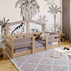 Nature Kid My House Hausbett Natur/grau 90 X 200 Cm