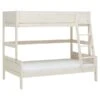LIFETIME Etagenbett Family Kiefer Whitewash 90/120 Cm, Deluxe-Lattenroste