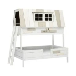 LIFETIME Etagenbett My Hangout 90 & 120x200 Cm Weiß - Deluxe-Lattenrost & Rollrost