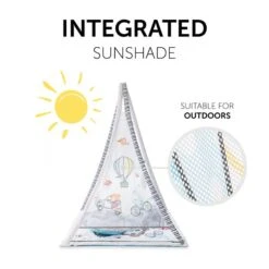 Hauck 1st Tent Spieldecke Balloon Ride -Roba || Pinolino || Träumeland Verkäufe 4894352763067.pt05.play tents balloon ride white