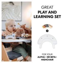 Hauck Alpha Play Music Set Spielbrett Mit Musikspiel Für Den Alpha+ Zebra -Roba || Pinolino || Träumeland Verkäufe 4894352808010.pt02.alpha play music set white