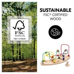 Hauck Play Moving Motorikschleife Aus Holz Für Alpha+ Spielbrett Water Animals -Roba || Pinolino || Träumeland Verkäufe 4894352808034.pt06.play moving