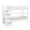 LIFETIME Etagenbett 177 Cm Mit Treppe Weiß Kiefer, 90x200 / 90x200