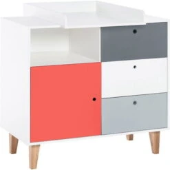 VOX Concept Baby Babyzimmer 70x140 Red White/grey/graphite -Roba || Pinolino || Träumeland Verkäufe 5010841 2 1