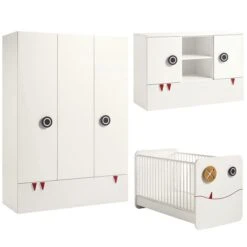 Hülsta Now! Minimo Kinderzimmer 3türig Schneeweiß Inkl. Breiter Kommode Zum Top-Preis