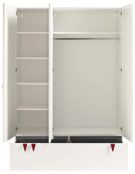 Hülsta Now! Minimo Kleiderschrank 3türig Schublade In Schneeweiß 2 Hülsta Now! Minimo Kleiderschrank 3türig Schublade In Schneeweiß – Bild 2