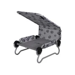 Dog-Bed S Das Camping Hundebett Von Disc-O-Bed Mit Sonnendach Belastbar Bis 91 Kg
