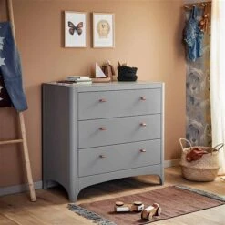 Leander Kommode Classic Grau Mit Drei Schubladen -Roba || Pinolino || Träumeland Verkäufe 640000 09 leander classic dresser grey a