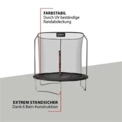 Hudora First Trampolin 250V Mit Sicherheitsnetz -Roba || Pinolino || Träumeland Verkäufe 64425 first trampolin 250 3