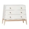 Leander Luna Kommode Weiß/Eiche Mit Drei Schubladen