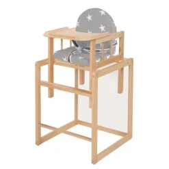 Roba Kombihochstuhl Natur Little Stars In Tisch- Und Stuhl-Kombination Umbaubar