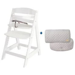 Roba Treppenhochstuhl Sit Up III Weiß Set Inkl. Sitzverkleinerer Roba Style Grau