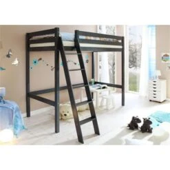 Ticaa Matthias Hochschläfer Kiefer Grau 90 X 200 Massivholz