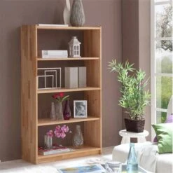 Ticaa Standregal Simon 145 Cm Buche Massiv Natur