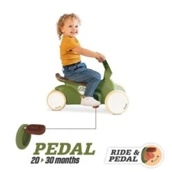 Berg Go2 Retro Green Gokart & Rutschroller -Roba || Pinolino || Träumeland Verkäufe 8715839076035 03 go2 retro green pedalmode