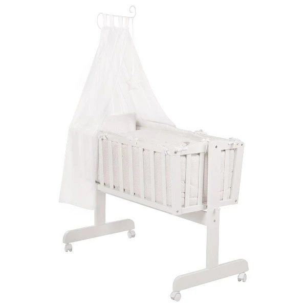 Roba Komplettwiegenset Weiß Inklusive Textiler Ausstattung Fox & Bunny 2 Roba Komplettwiegenset Weiß Inklusive Textiler Ausstattung Fox & Bunny – Bild 2