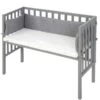 Roba Beistellbett 2 In1 Grau Safe Asleep Inkl. Matratze Und Nestchen