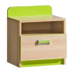 Ticaa Lori Jugendzimmer 6-teilig Grün Komplettzimmer -Roba || Pinolino || Träumeland Verkäufe 897398 nachttisch 1