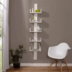 Ticaa Wandregal Pepe Kiefer Massiv Weiß