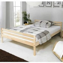 Ticaa Nadine Einzelbett Kiefer Natur 140 X 200 Cm Massivholz