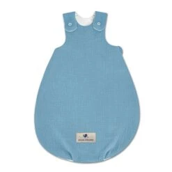 Zöllner Babyschlafsack Musselin - Blau Größe Wählbar 50/56 - 74/80