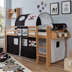 Ticaa Rene Hochbett Buche Natur A3 Massivholz - Dessin Wählbar