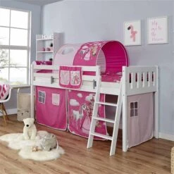 Ticaa Eric Hochbett Vertikal Buche Weiß A3 Massivholz - Dessin Wählbar