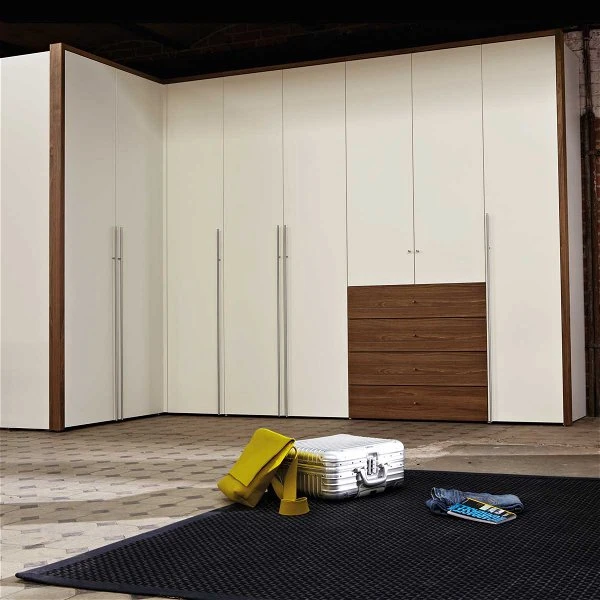 Now! Wardrobes By Hülsta Kombination 14 225,4x165,5/365,5x59 Cm | Lack-weiß/Kernnussbaum 1 Now! Wardrobes By Hülsta Kombination 14 225,4x165,5/365,5x59 Cm | Lack-weiß/Kernnussbaum