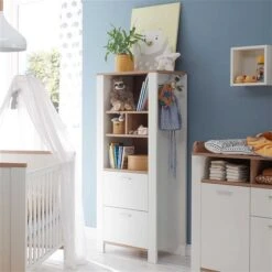 Mäusbacher Adele Beistellschrank Weiß Matt Lackiert/asteiche