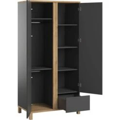 VOX Altitude Kinderzimmer Graphit/eiche -Roba || Pinolino || Träumeland Verkäufe altitude schrank graphite offen 1