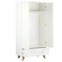 Nature Kid Finn / Tipi Kinderzimmer Weiß/natur Fünfteilig Mit Spielbett -Roba || Pinolino || Träumeland Verkäufe ancona tipi wardrobe standard open white 2