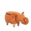Nature Kid Tierhocker Elefant Orange Mit Staufach Weich Gepolsterter Sitzhocker Für Kinder