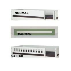 Manis-h Hochbett ASK Einfarbig Höhe 155 Cm, 20 Farben Wählbar 17 Manis-h Hochbett ASK Einfarbig Höhe 155 Cm, 20 Farben Wählbar -Roba || Pinolino || Träumeland Verkäufe auswahl absturzsicherung neu gr