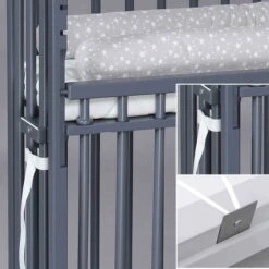 Babybay Boxspring Comfort Plus Beistellbett Schiefergrau Lackiert Extra Belüftet -Roba || Pinolino || Träumeland Verkäufe babybay boxspring comfort plus beistellbett schiefergrau lackiert 196117 005